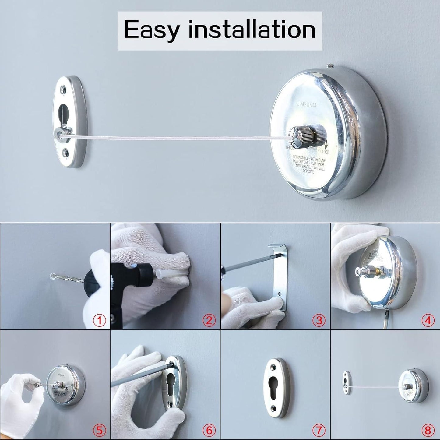 SpaceSaver™ Clothesline Stainless Pro