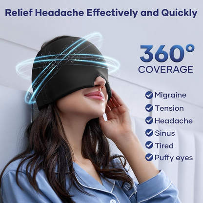 Migraine Relief Cap – Hot & Cold Therapy Headache Cap for Migraine